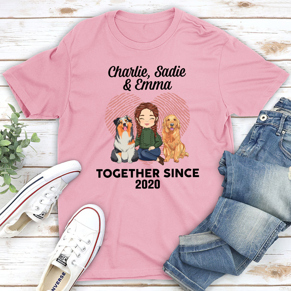 We Together - Personalized Custom Unisex 5.3 oz T-shirt for Pet Lovers