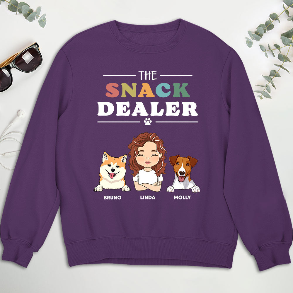 The Snack Dealer - Personalized Custom Unisex 8.0 oz Sweatshirt for Pet Lovers