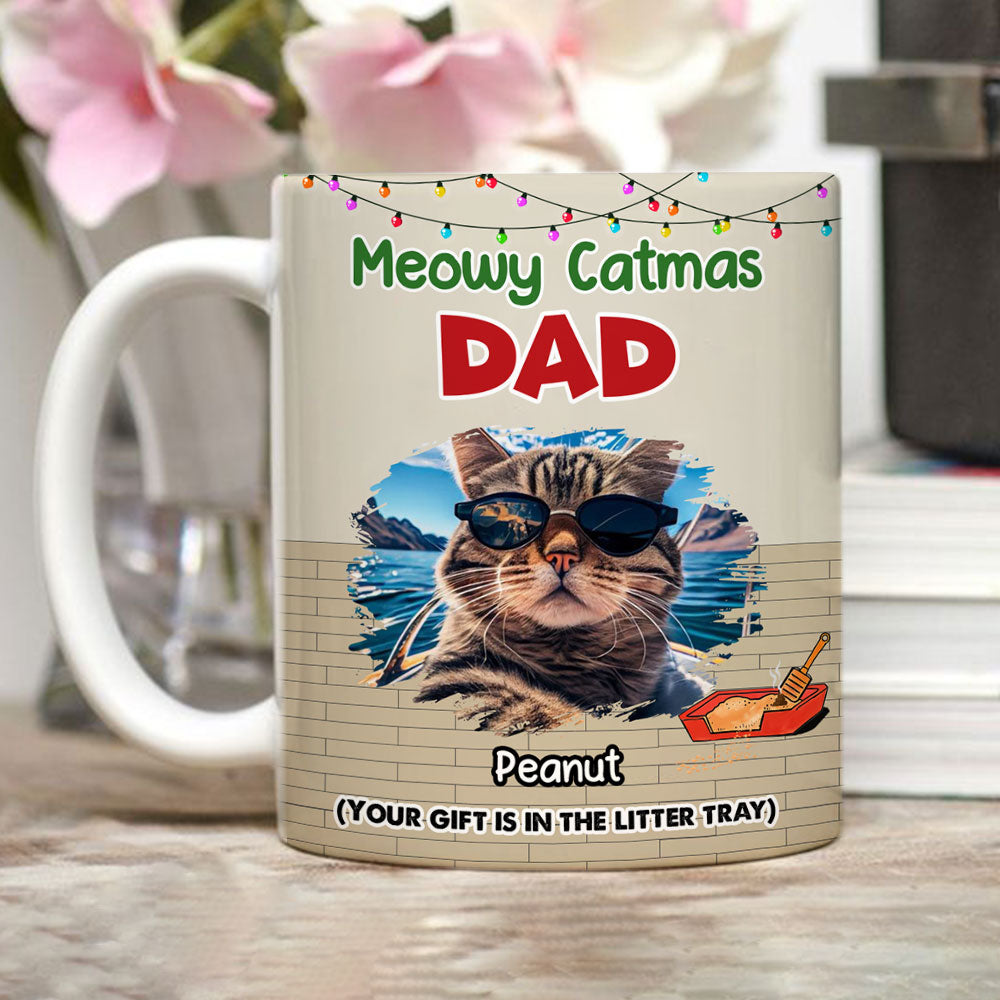 Personalized Custom Litter Tray Photo Coffee Mug - 11oz High - Quality Ceramic