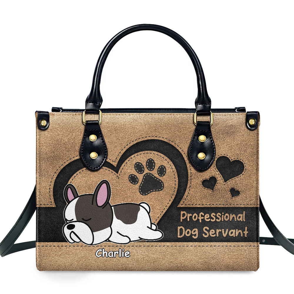 Exquisite Personalized Custom Leather Pet Servant Handbag for Professionals