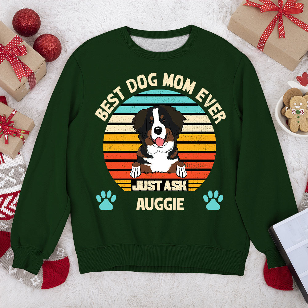 Best Dog Dad/Mom Ever - Personalized Custom 8.0 oz Unisex Sweatshirt for Pet Lovers