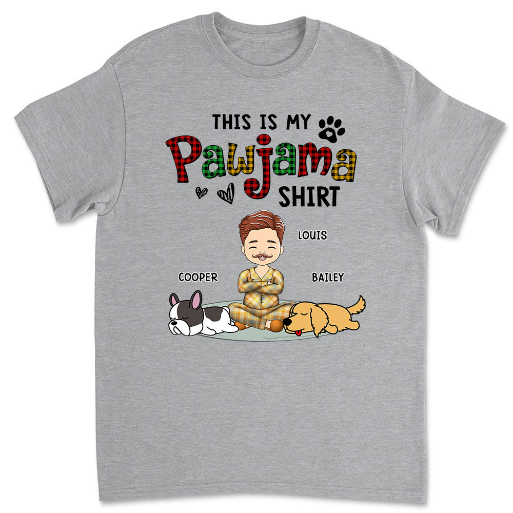 Handsome Pawjama Personalized Custom Unisex 5.3 oz T-shirt - Ideal Gift for Pet Lovers