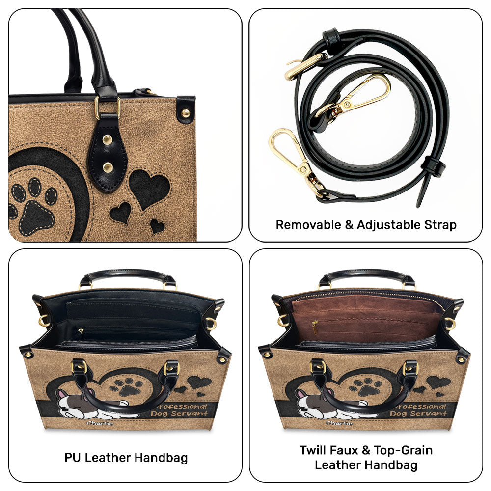 Exquisite Personalized Custom Leather Pet Servant Handbag for Professionals
