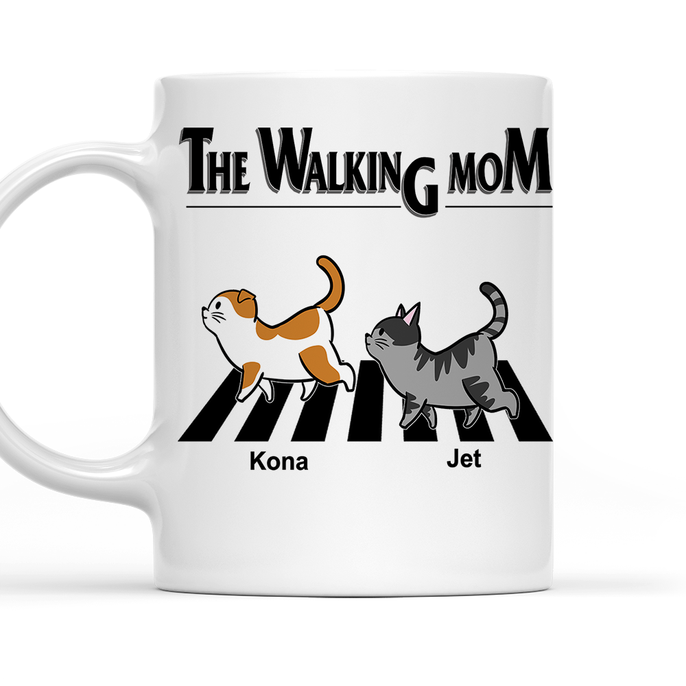 The Walking Cat - Exclusive Personalized Custom Coffee Mug for Pet Lovers
