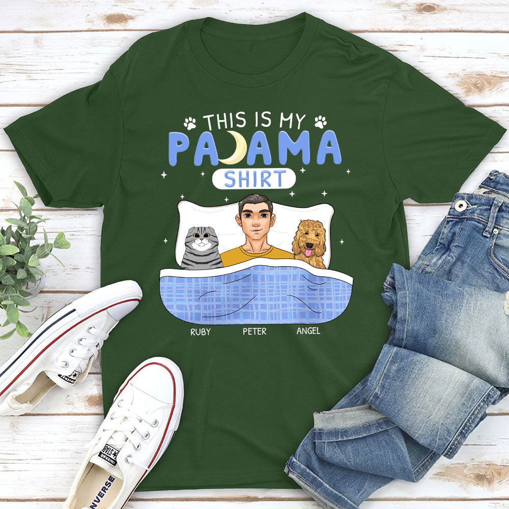 Personalized Custom Unisex 5.3 oz T-shirt - Ideal Pajama for Pet Lovers