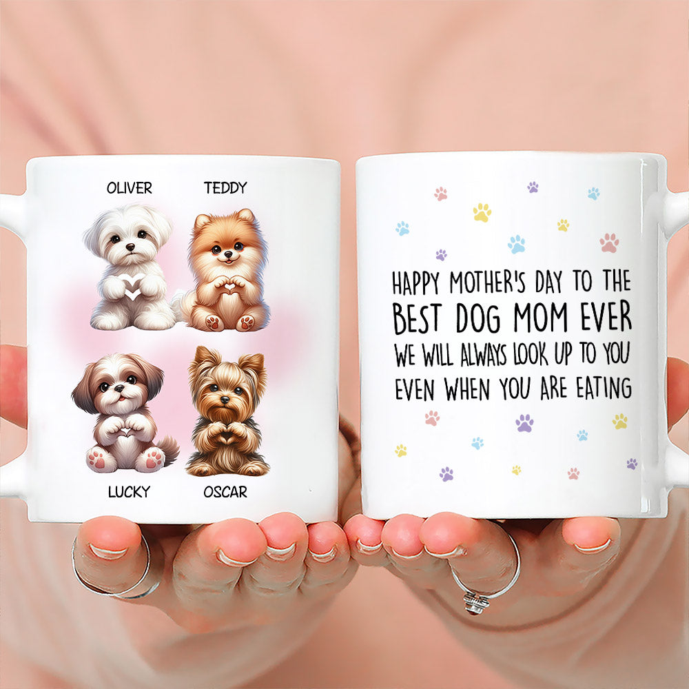 Even When Eating - Customizable Personalized Coffee Mug for Pet Lovers