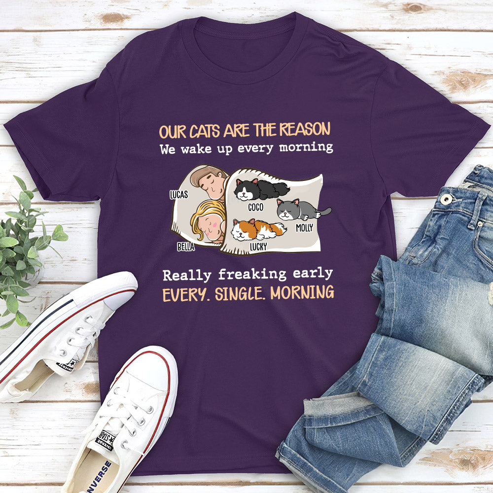 My Pet Reason Couple 2 - Personalized Custom Unisex 5.3 oz T-shirt for Pet Lovers
