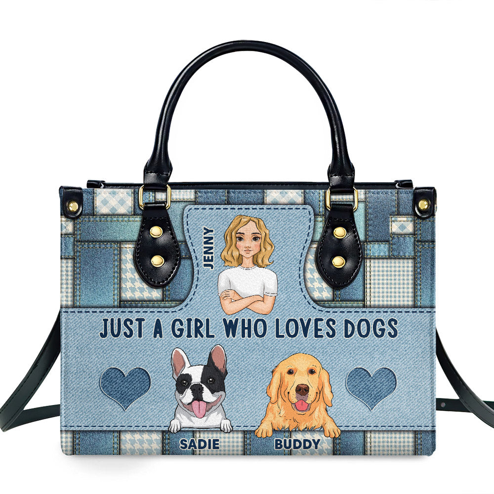 Just A Girl - Exquisite Personalized Custom Leather Handbag for Baby Lovers