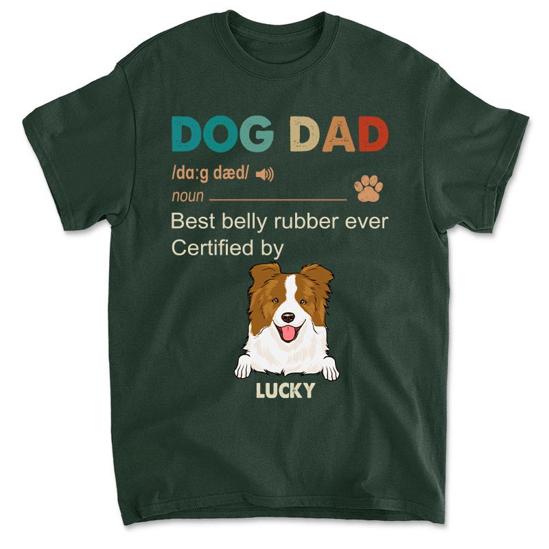 Dog Dad - Premium Personalized Custom Unisex 5.3 oz T-shirt