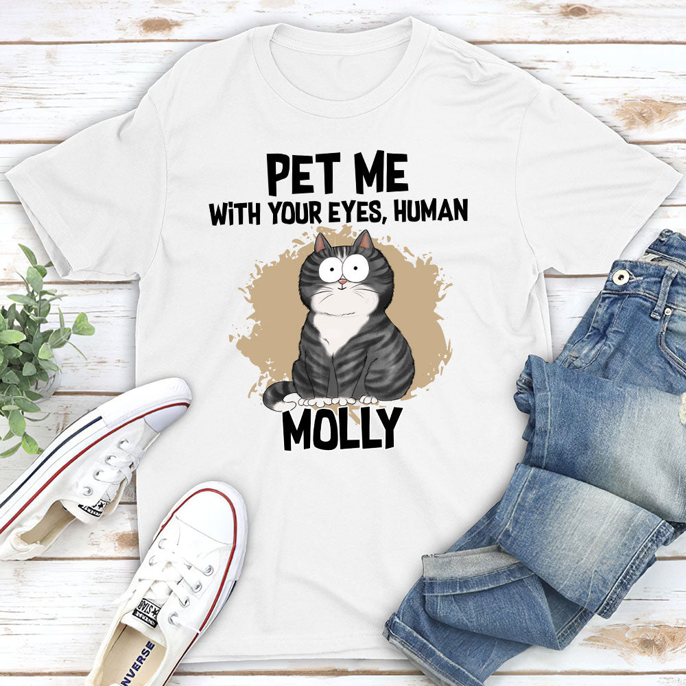 Pet Me With - Personalized Custom Unisex 5.3 oz T - shirt for Pet Lovers