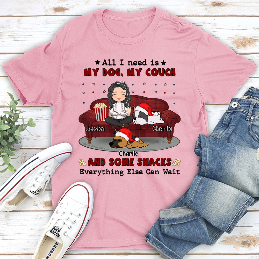 Everything Else Can Wait - Personalized Custom Unisex 5.3 oz T-Shirt for Pet Lovers