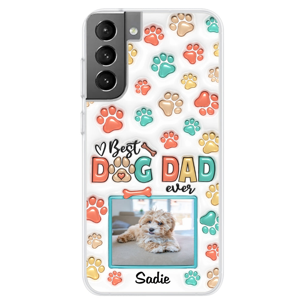 Best Fur Mom Ever Personalized 3D Inflated Effect Custom Photo Phone Case for Smartphones