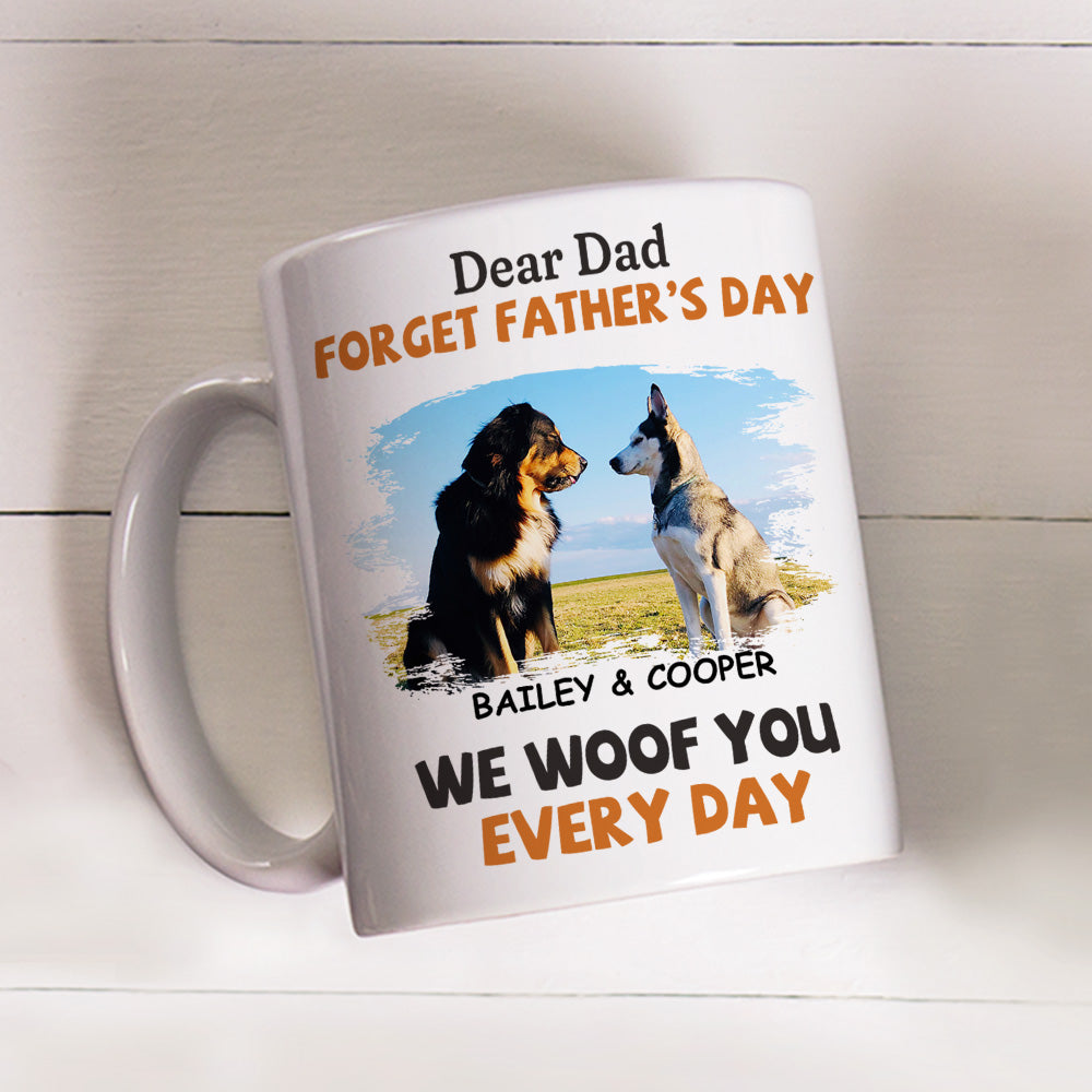 Daily Woof Personalized Custom Coffee Mug for Dog - Loving Pet Enthusiasts