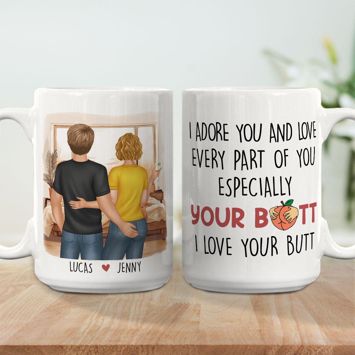 Every Part Of You - Unique Personalized Custom Coffee Mug for Couples