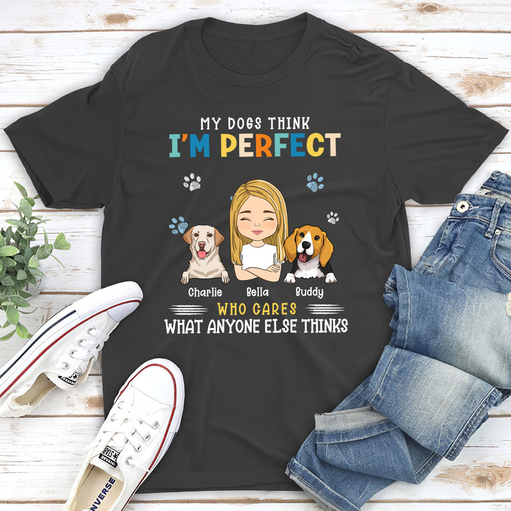 Perfect Dog Mom - Stylish Personalized Custom Unisex 5.3 oz T-shirt for Pet Lovers