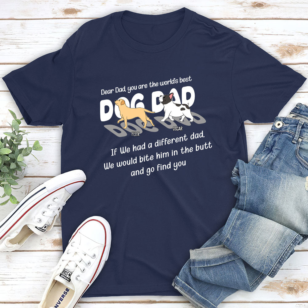 Dog Finding You - Personalized Custom Unisex 5.3 oz T-shirt for Pet Lovers