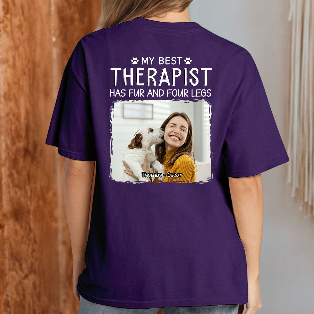Best Personalized Custom Unisex Therapist Photo T-shirt - Ideal Gift for Pet Lovers