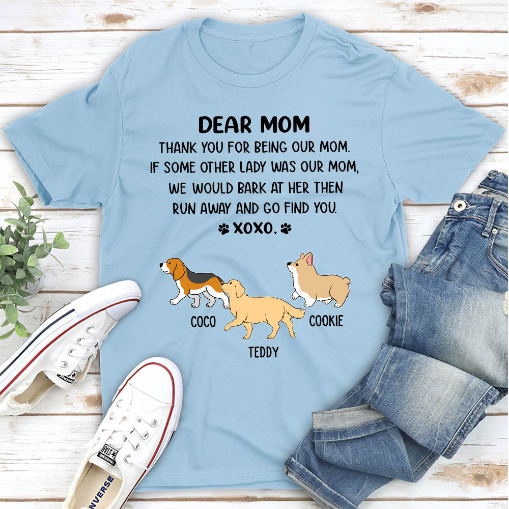 Dear Dad Xoxo - Personalized Custom Unisex 5.3 oz T-shirt for Pet Lovers
