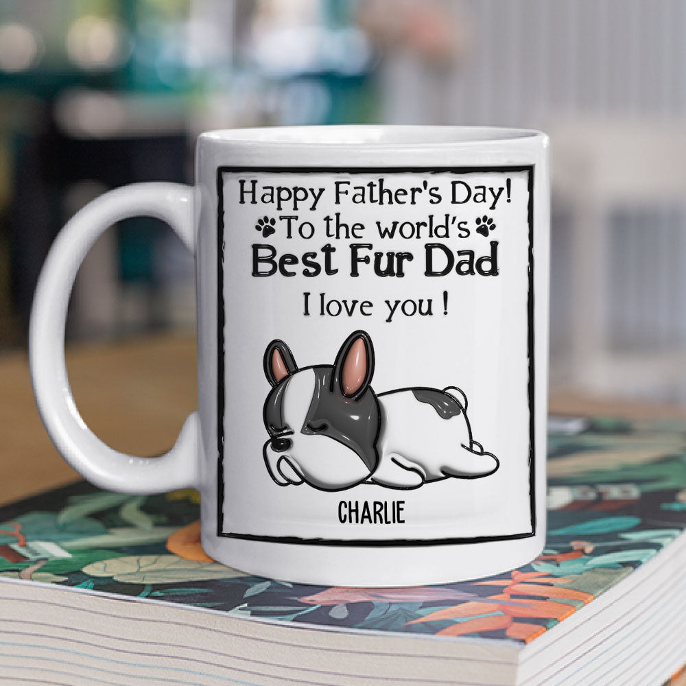 Love Pet Dad - Personalized Custom 3D Inflated Effect 11oz and 15oz Ceramic Mug