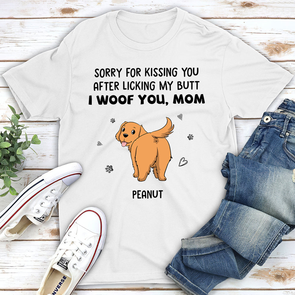 Woof You - Personalized Custom Unisex 5.3 oz T-shirt for Pet Lovers