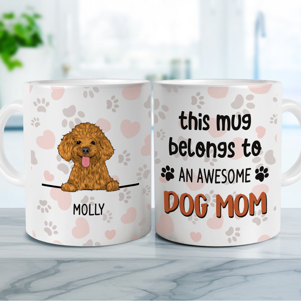 Superb Personalized Custom Coffee Mug for Awesome Dog Moms
