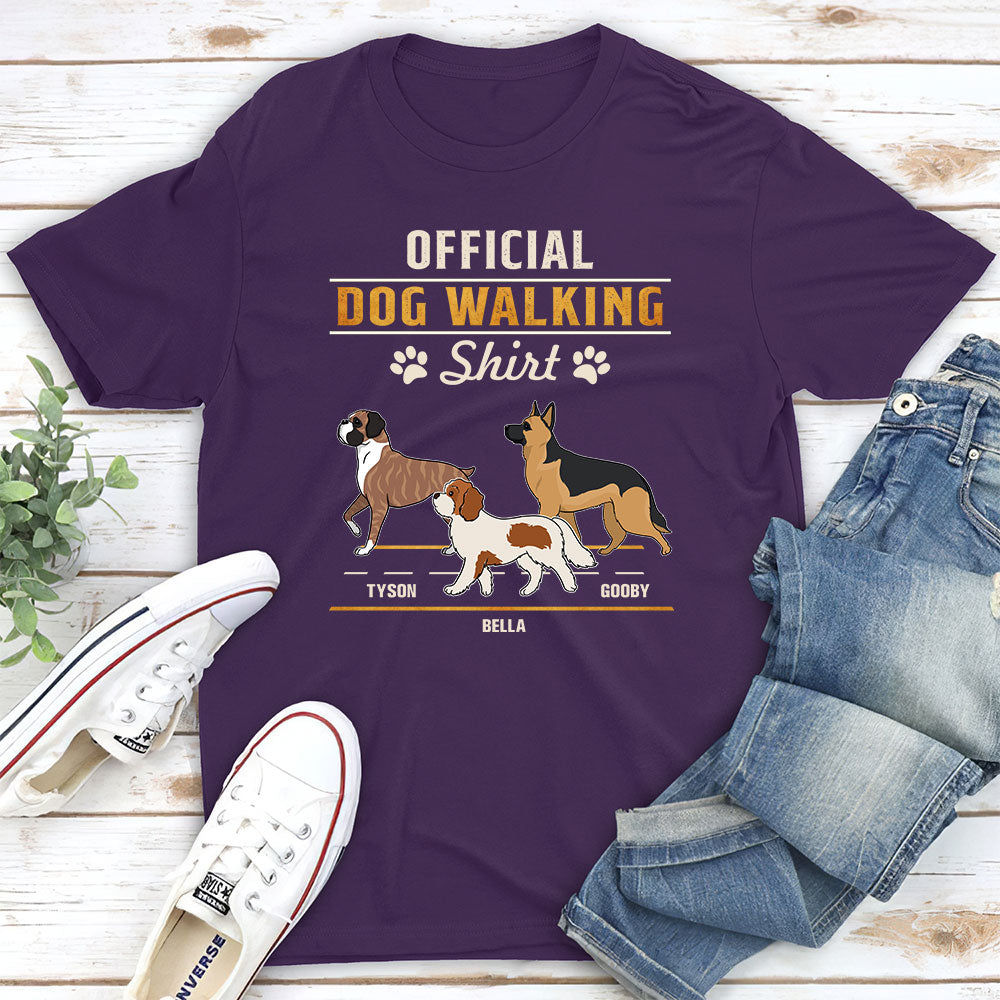 Official Customizable Personalized Unisex Walking T-shirt - Ideal Gift for Pet Lovers