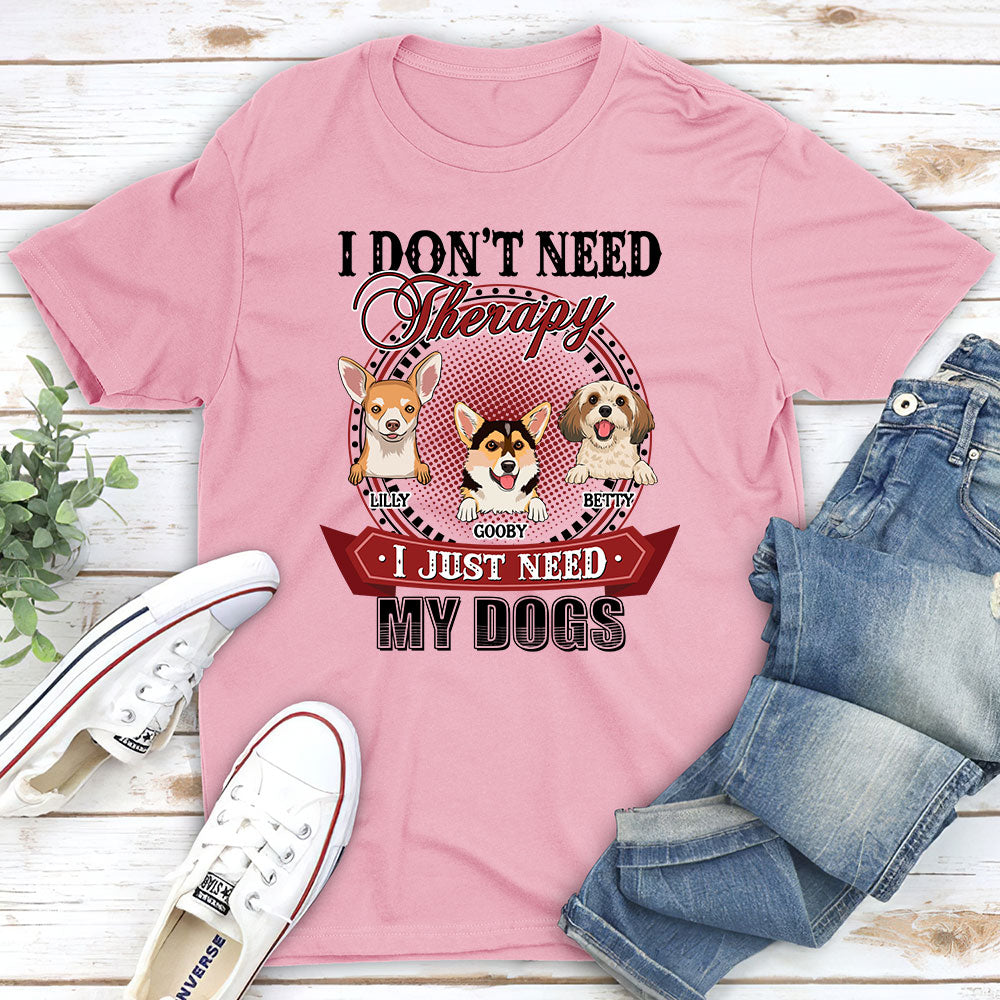 Personalized Custom Unisex Therapy T-shirt - Ideal Gift for Pet Lovers