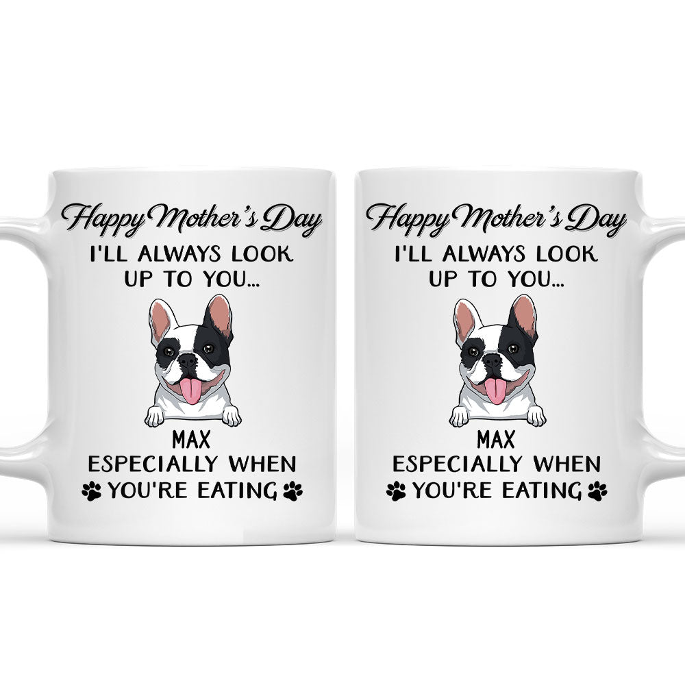 Personalized Custom Dog Look Up To You Coffee Mug - Ideal for Pet Lovers