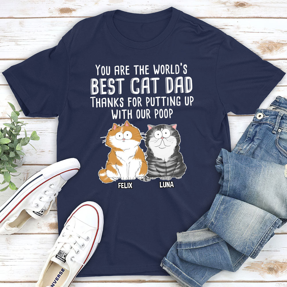 Putting Up With Us - Personalized Custom Unisex 5.3 oz T-shirt for Pet Lovers