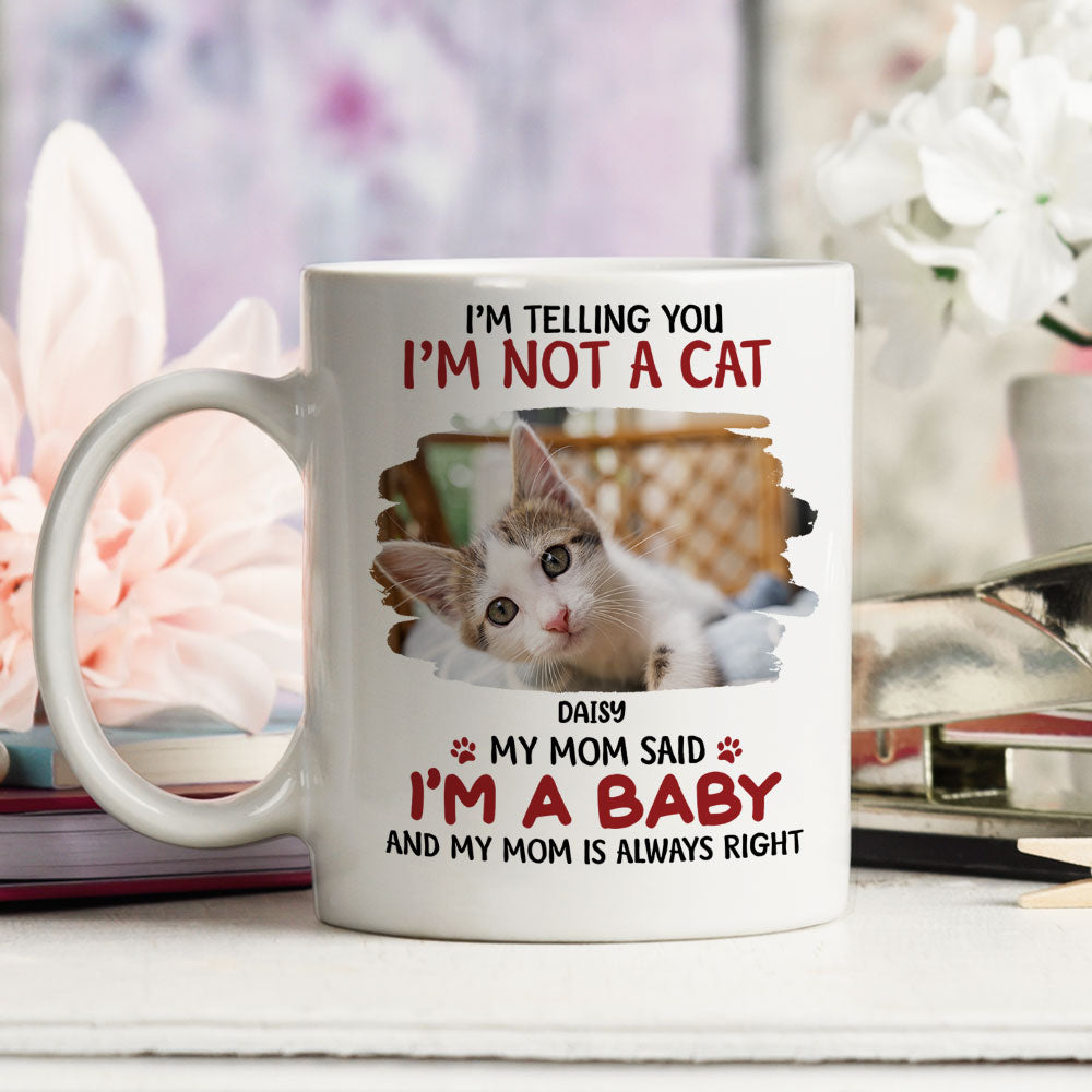 Personalized Custom 'I'm A Baby' Photo Coffee Mug - Ideal Gift for Mom