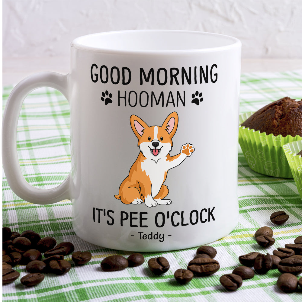Good Morning Hooman - High - Quality Personalized Custom Ceramic Coffee Mug for Pet Lovers