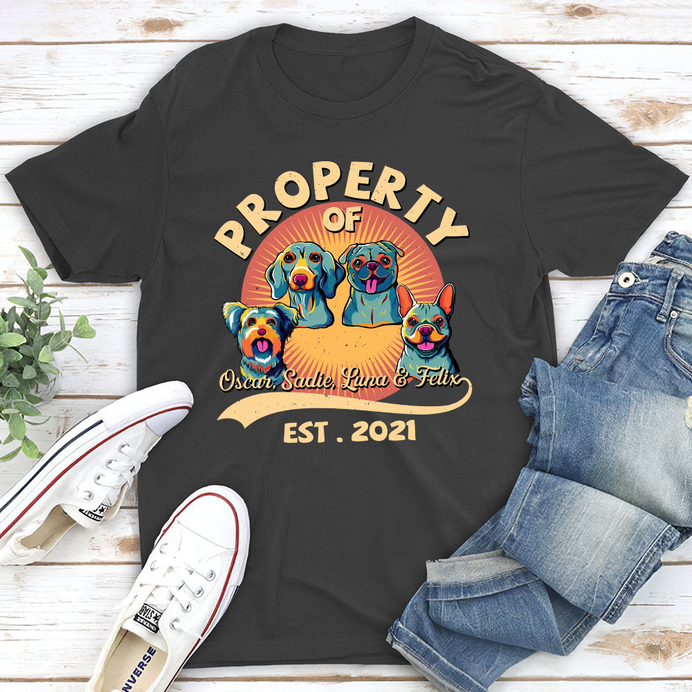 You Are My Property - Personalized Custom Unisex Heavy Cotton T-shirt for Pet Lovers