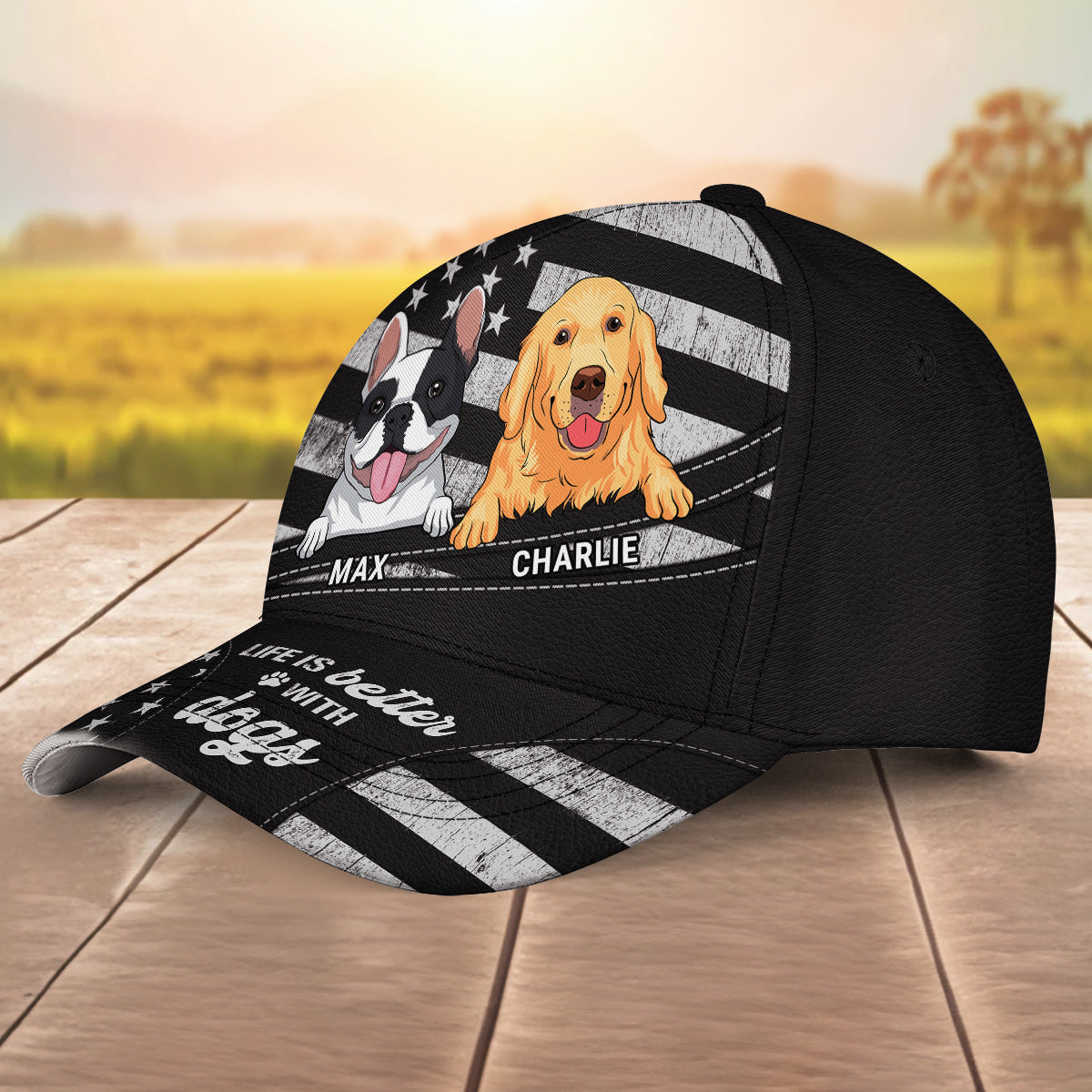 Life Is Better With Doggo - Personalized Custom Dog Parent Cap for Maximum Comfort