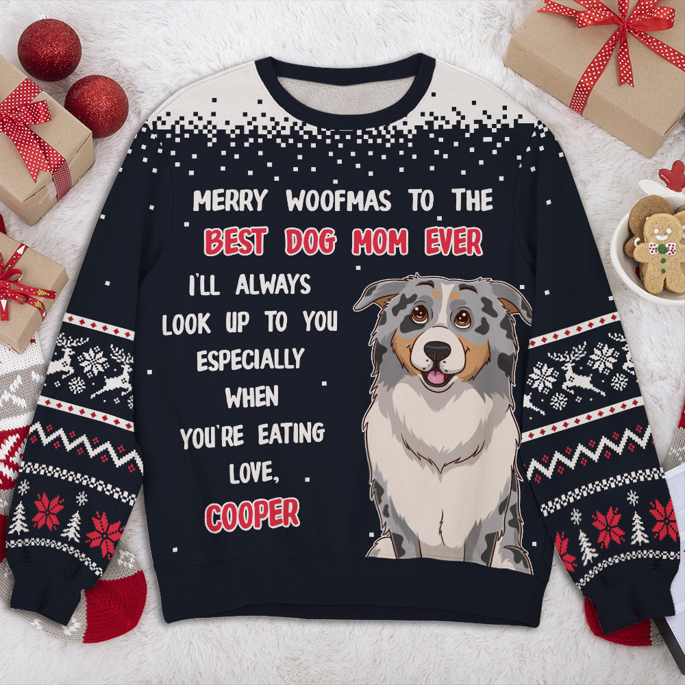 Look Up To You - Exclusive Personalized Custom All-Over-Print Unisex Sweatshirt for Pet Lovers