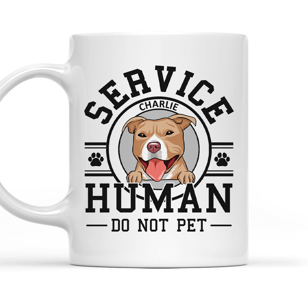 Unique Personalized Custom Coffee Mug with Dogs Service Human Logo - Ideal for Pet Lovers