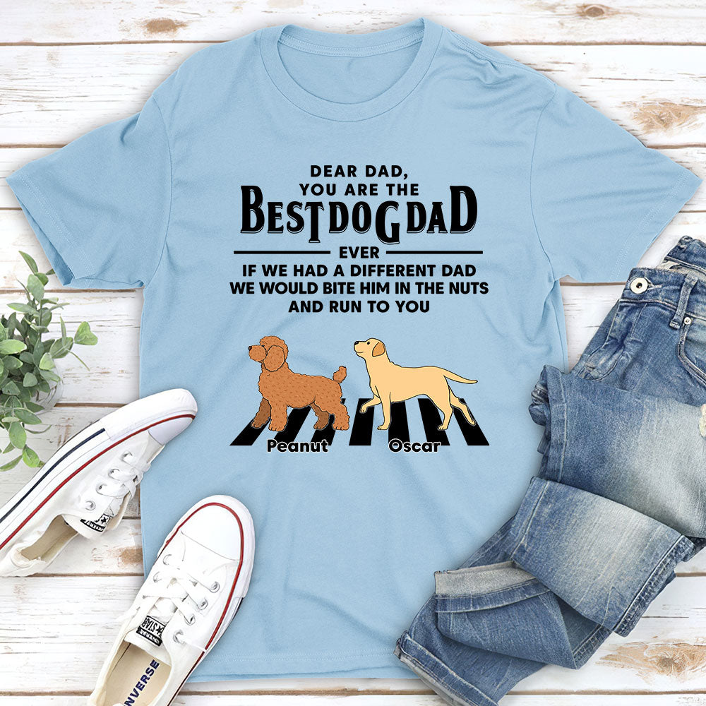 Dogs Run To You 2 - Personalized Custom Unisex Heavy Cotton T-shirt for Pet Lovers