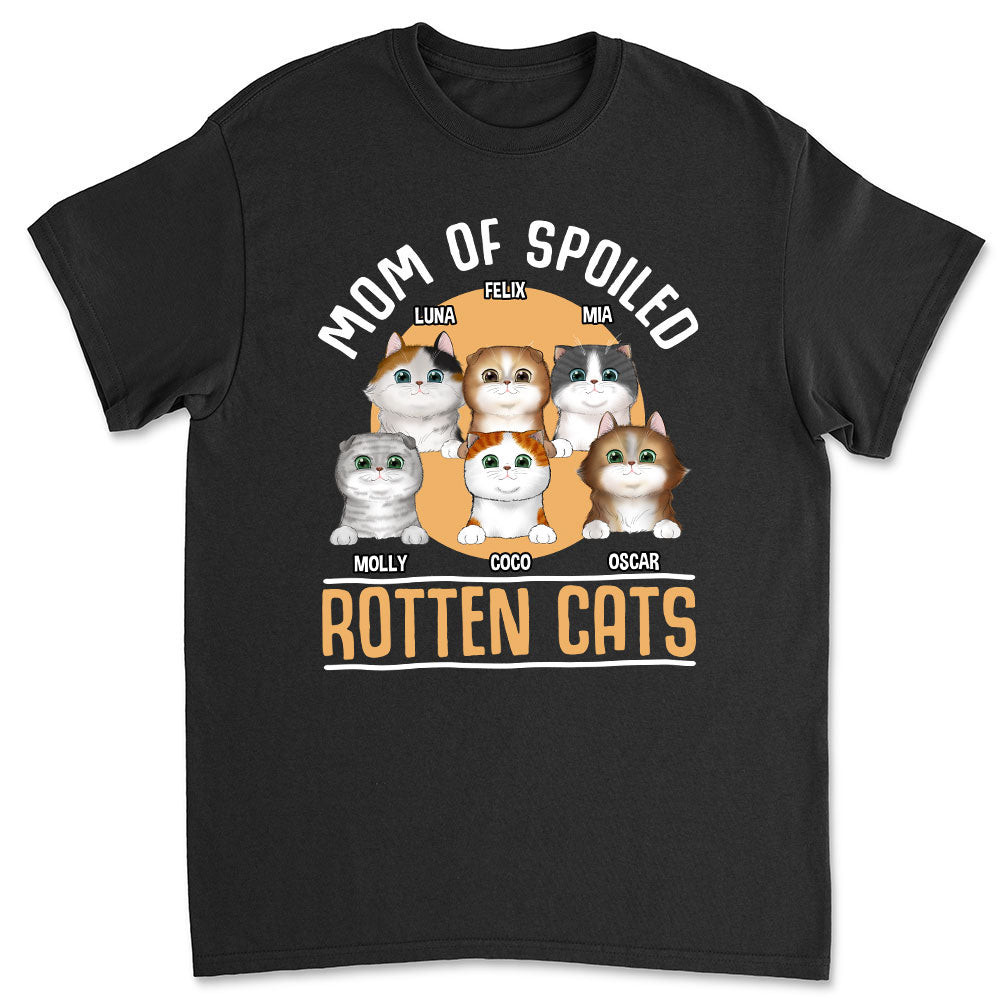 A Spoiled Cat - Personalized Custom Unisex 5.3 oz T-shirt for Pet Lovers