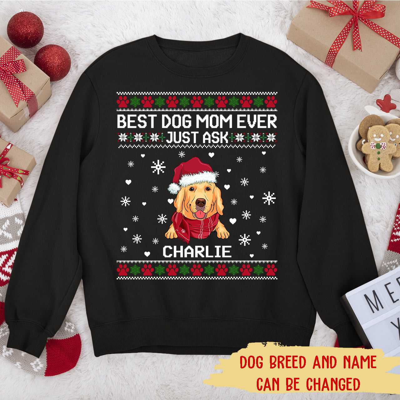 Best Dog Dad/Mom - Personalized Custom Unisex 8.0 oz Sweatshirt for Pet Lovers