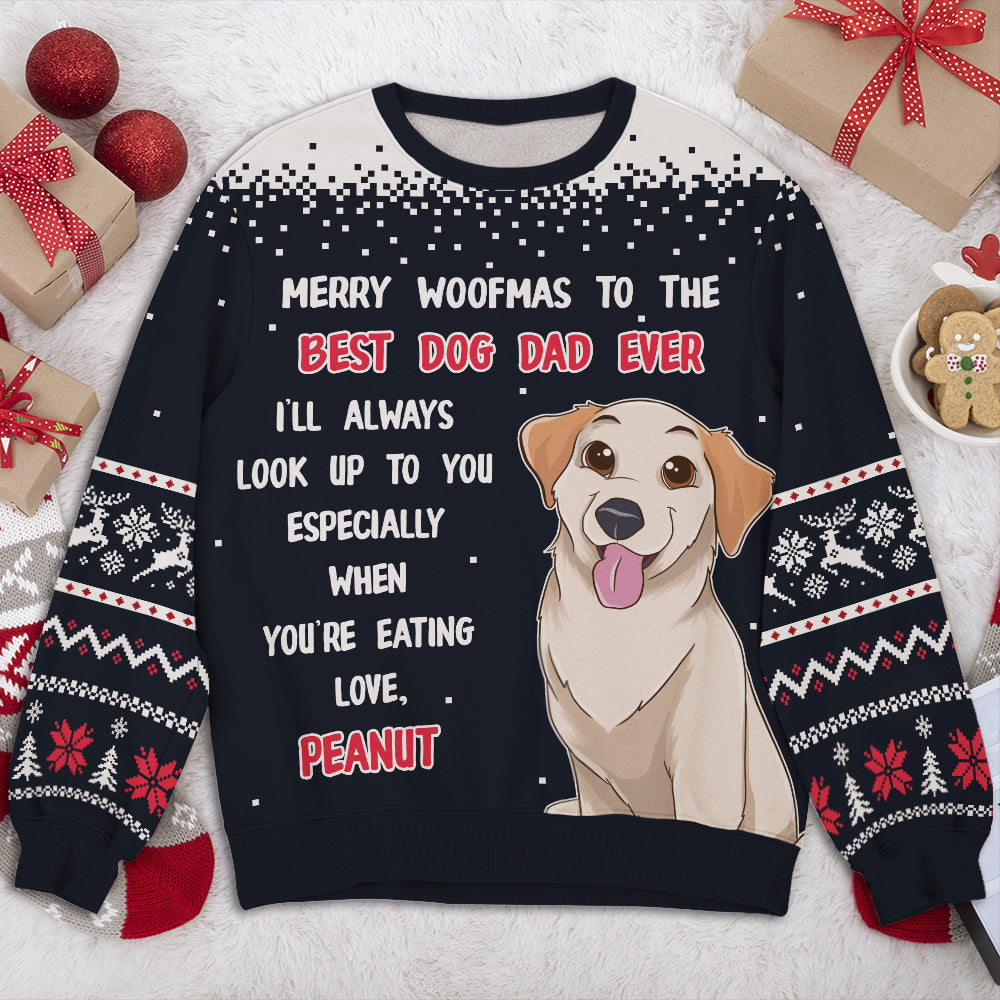 Look Up To You - Exclusive Personalized Custom All-Over-Print Unisex Sweatshirt for Pet Lovers
