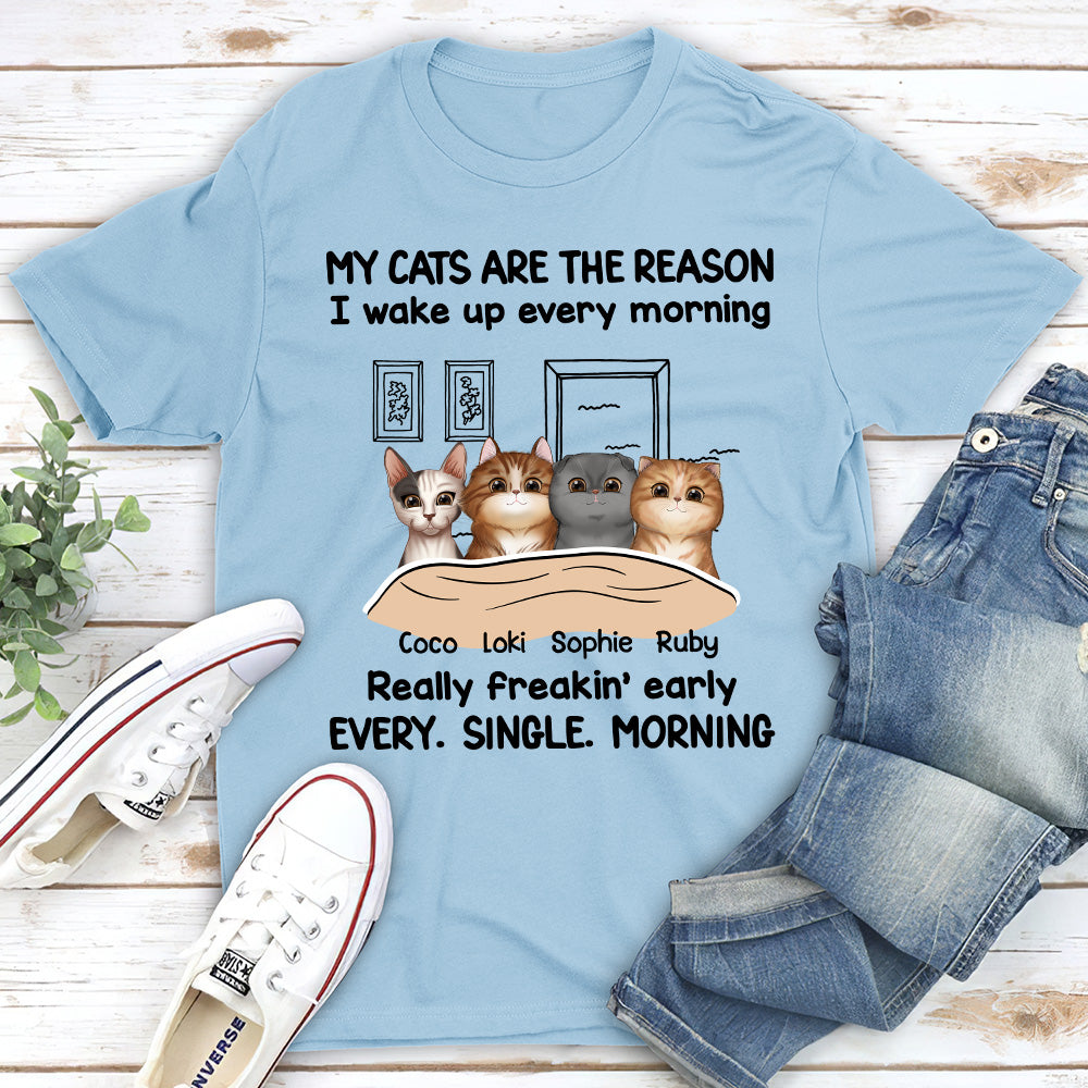 Unique Personalized Custom Unisex Wake Up Early T-shirt for Pet Lovers