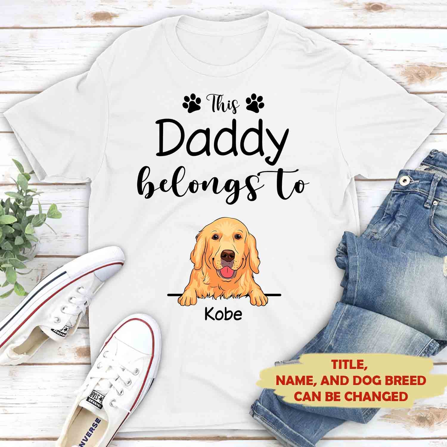 Personalized Custom Unisex 'This Grandma Belongs to' T-shirt - Ideal Gift for Pet Lovers