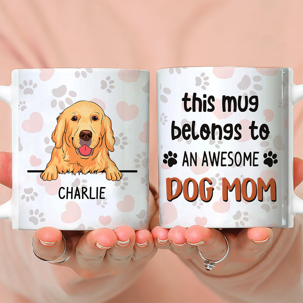Superb Personalized Custom Coffee Mug for Awesome Dog Moms