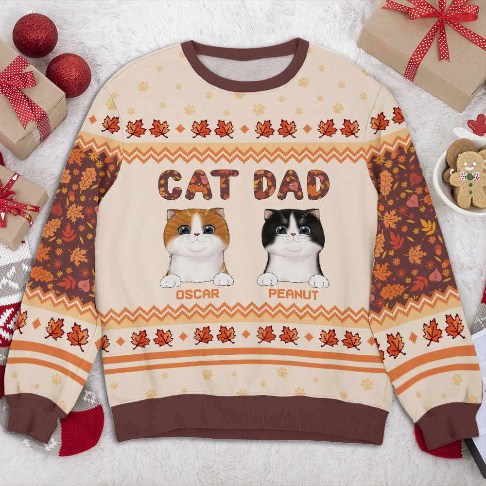 Best Dog & Cat Mom - Personalized Custom All-Over-Print Polyester Blend Unisex 8.8 oz Sweatshirt