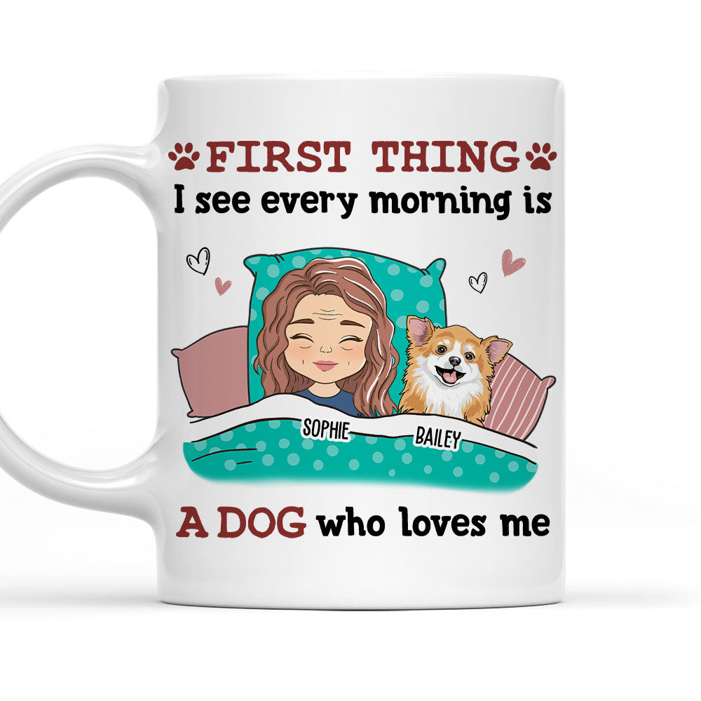 Every Morning - Personalized Custom Ceramic Coffee Mug for Pet Lovers, 11oz or 15oz