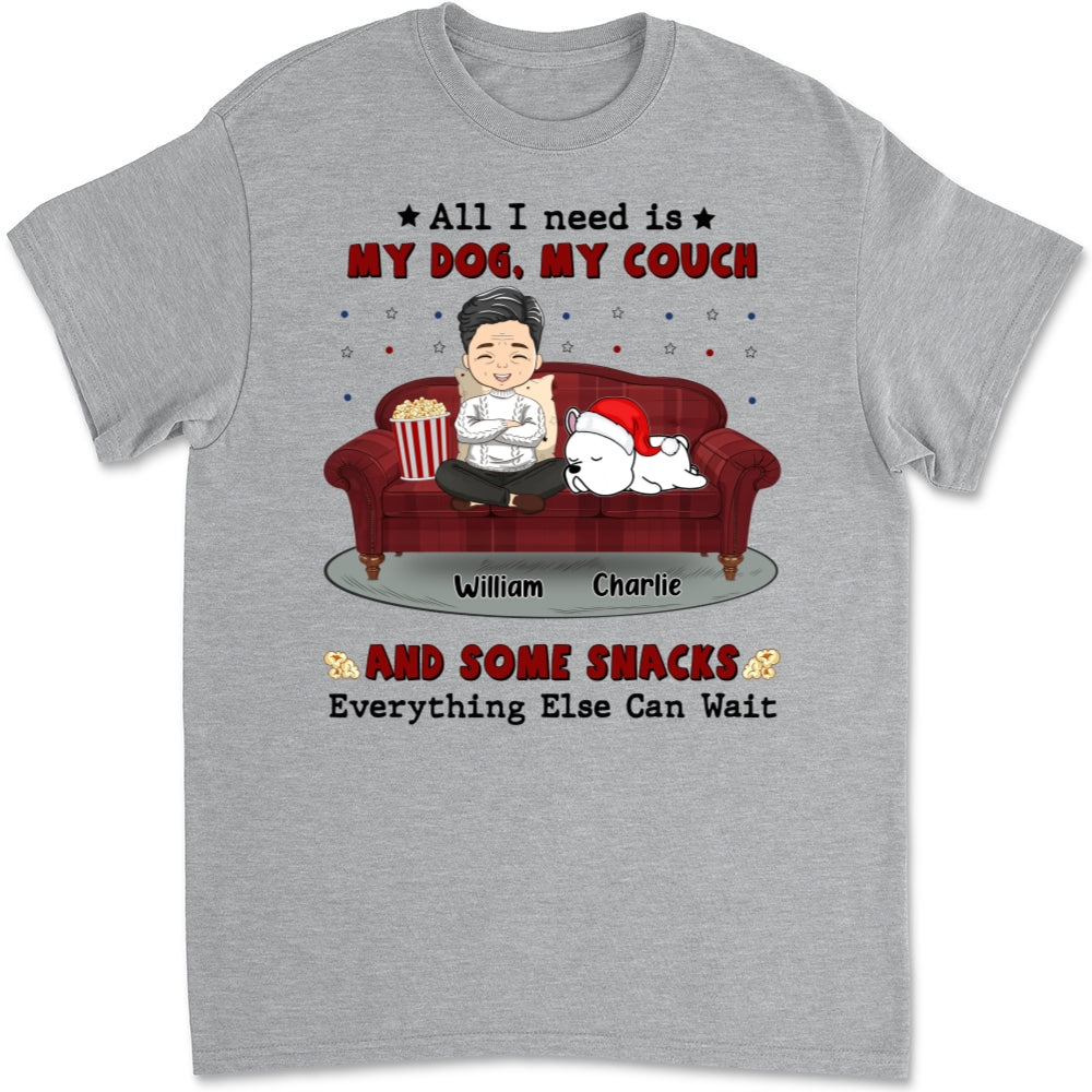 Everything Else Can Wait - Personalized Custom Unisex 5.3 oz T-Shirt for Pet Lovers