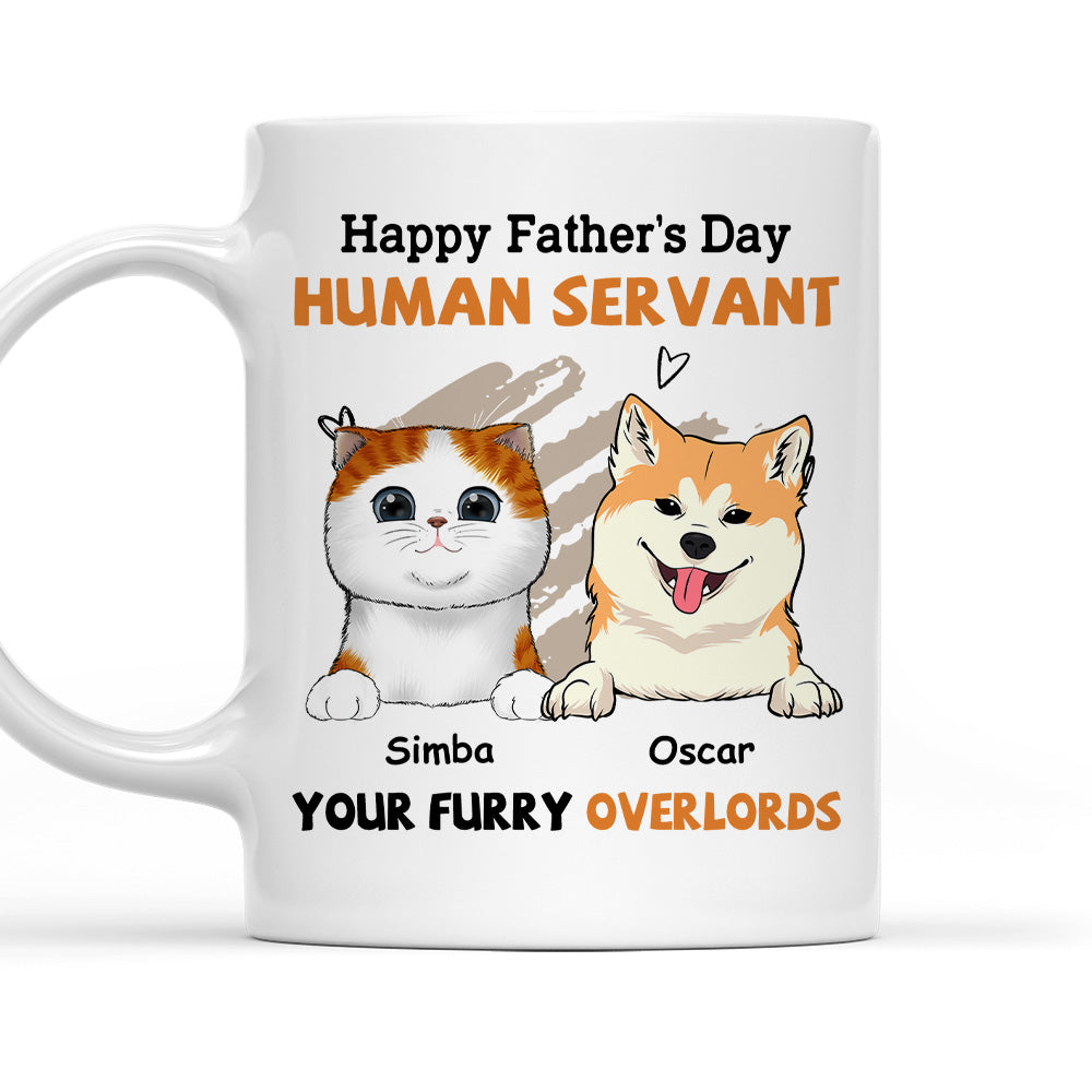 To My Servant - Personalized Custom Ceramic Coffee Mug for Pet Lovers in 11oz and 15oz Sizes