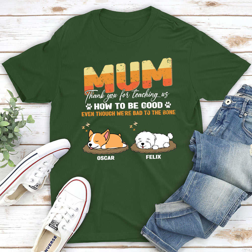 Personalized Custom Unisex 'Teaching Us To Be' T-shirt - Ideal Gift for Pet Lovers
