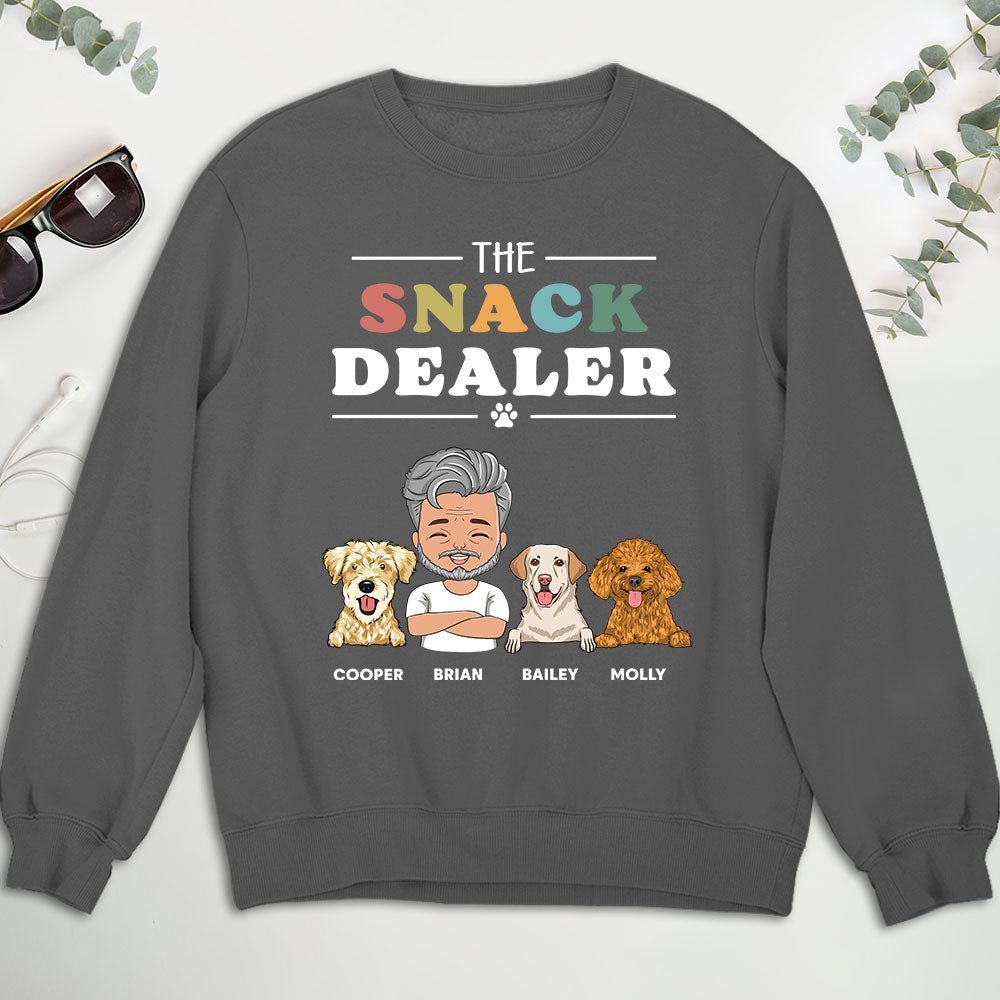 The Snack Dealer - Personalized Custom Unisex 8.0 oz Sweatshirt for Pet Lovers
