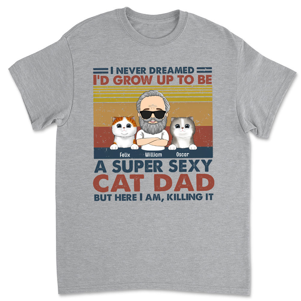 Ultimate Cat Dad - Personalized Custom Unisex 5.3 oz T-shirt for Pet Lovers