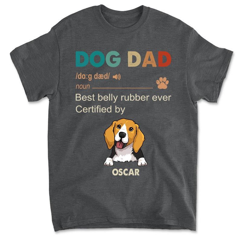 Dog Dad - Premium Personalized Custom Unisex 5.3 oz T-shirt